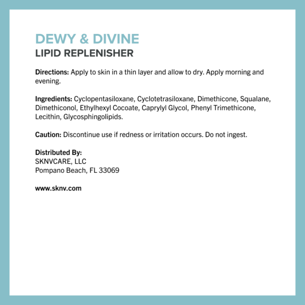 sknvcare Dewy Divine ingredients image