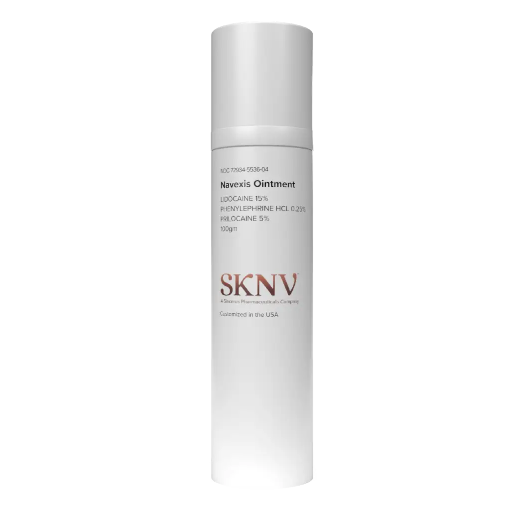 Navexis Ointment tube — Lidocaine 15% / Phenylephrine HCl 0.25% / Prilocaine 5% topical anesthetic by SKNV