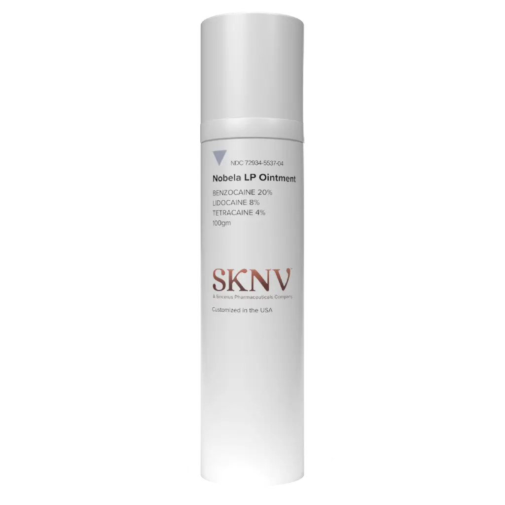 Nobela LP Ointment tube — Benzocaine 20% / Lidocaine 8% / Tetracaine 4% topical anesthetic by SKNV